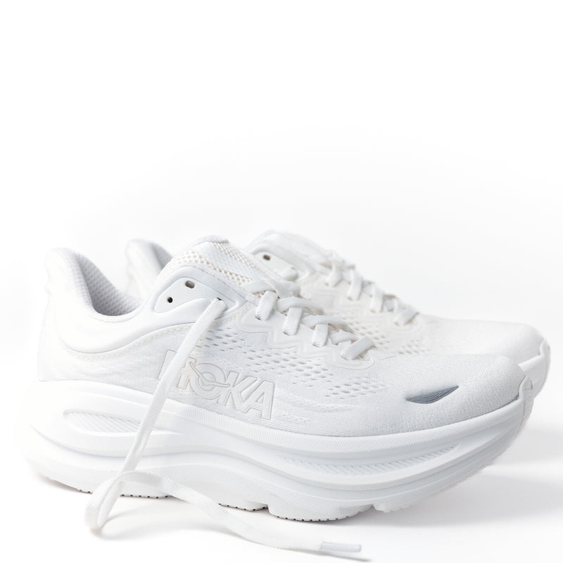 Women's HOKA Bondi 9 Running Shoe in White 1162012-WWH