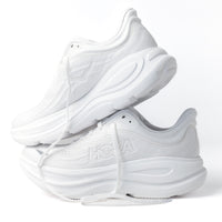 Women's HOKA Bondi 9 Running Shoe in White 1162012-WWH