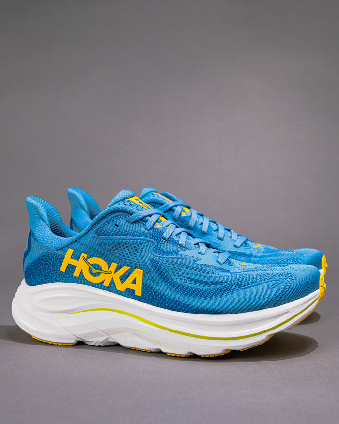 Men’s HOKA Clifton 10 – Alpine Blue / Foggy Night Lightweight Trainer