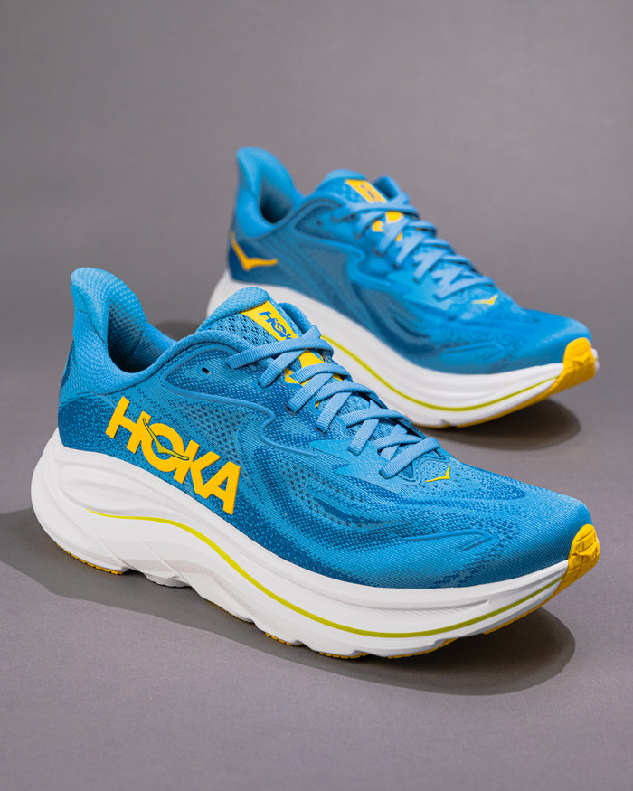 Men’s HOKA Clifton 10 – Alpine Blue / Foggy Night Lightweight Trainer