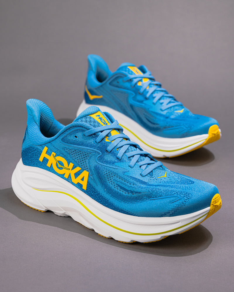 Men’s HOKA Clifton 10 – Alpine Blue / Foggy Night Lightweight Trainer