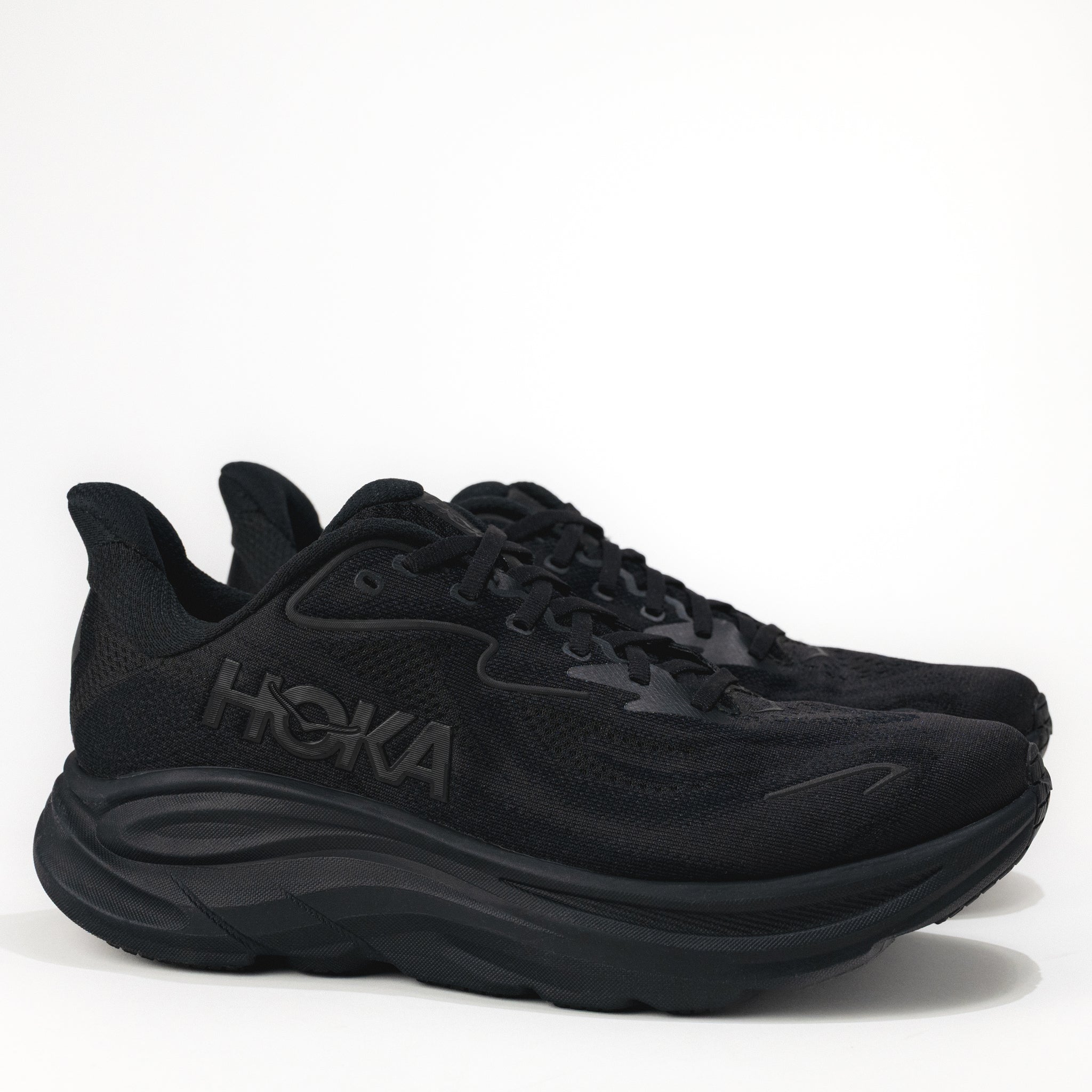Men's HOKA Clifton 10 Lightweight Running Shoe in All Black