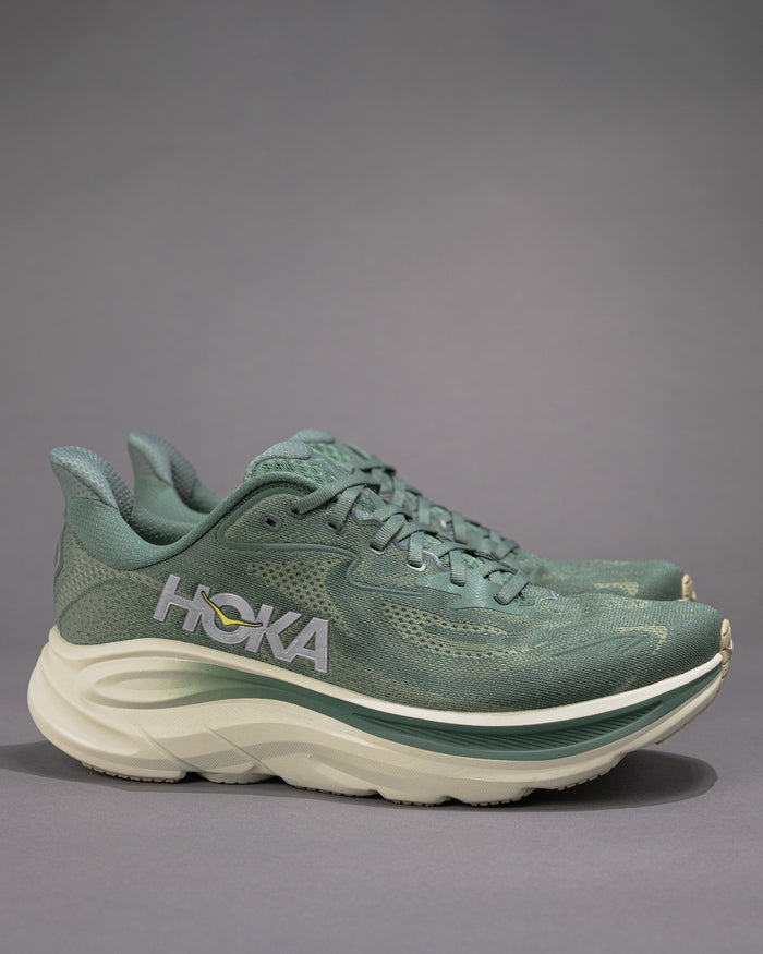 Men’s HOKA Clifton 10 – Fern / Truffle Salt Lightweight Trainer