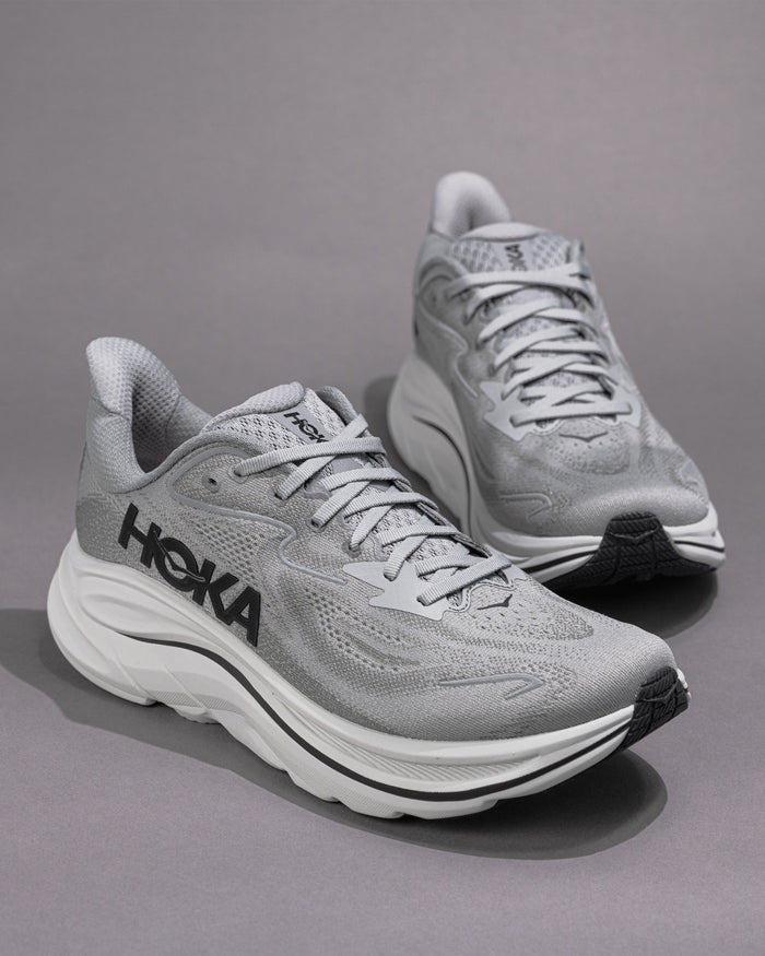 Men’s HOKA Clifton 10 – Galactic Grey / Asteroid Lightweight Trainer