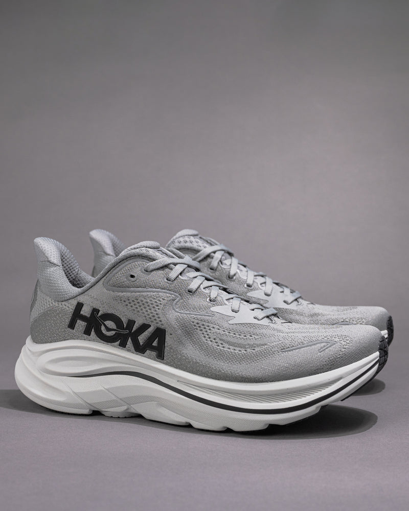 Men’s HOKA Clifton 10 – Galactic Grey / Asteroid Lightweight Trainer