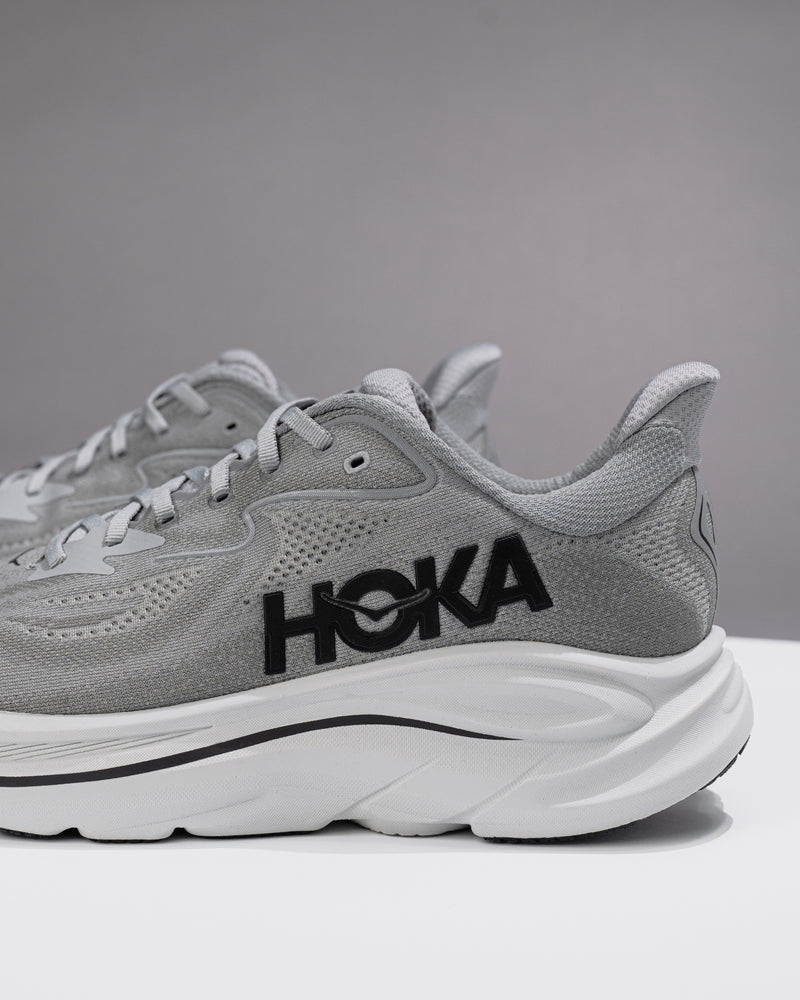 Men’s HOKA Clifton 10 – Galactic Grey / Asteroid Lightweight Trainer