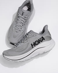 Men’s HOKA Clifton 10 – Galactic Grey / Asteroid Lightweight Trainer