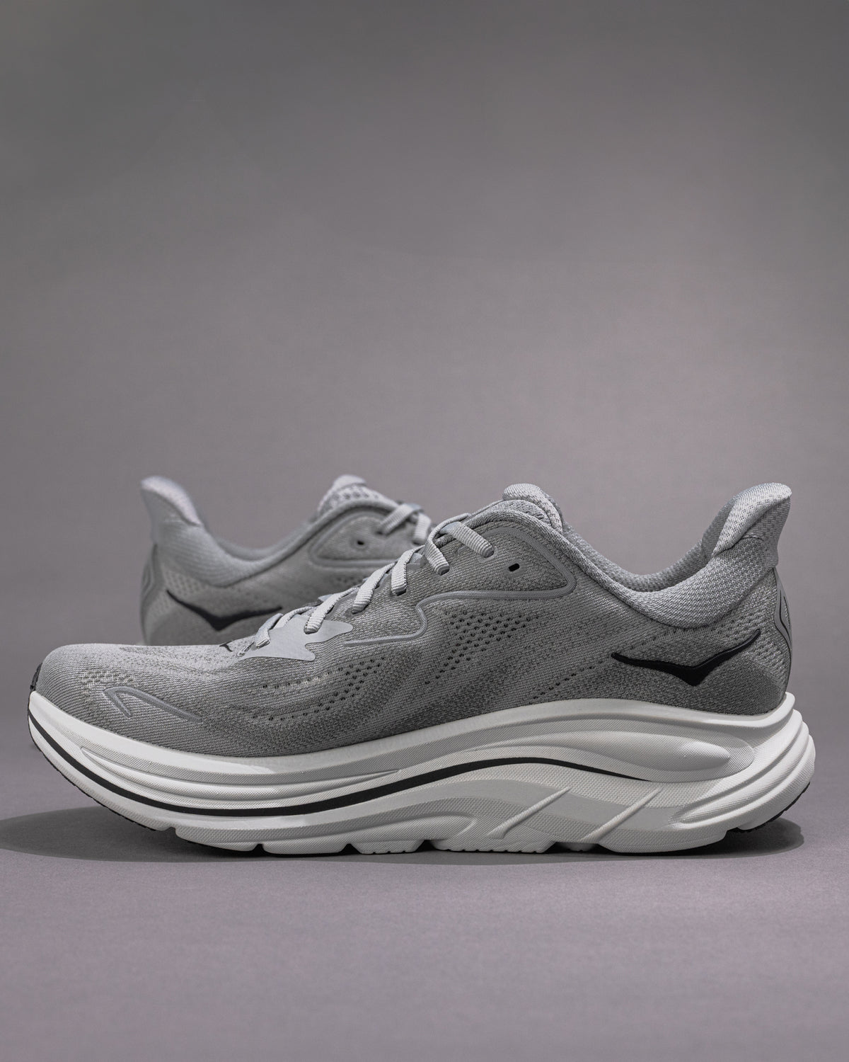 Men’s HOKA Clifton 10 – Galactic Grey / Asteroid Lightweight Trainer