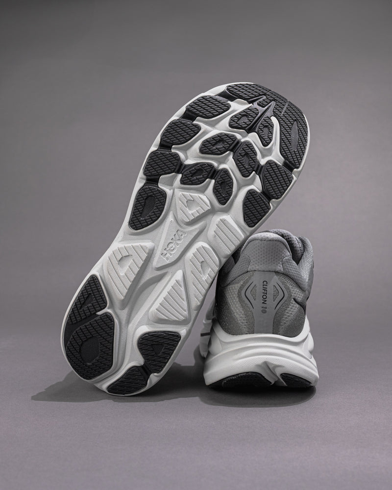 Men’s HOKA Clifton 10 – Galactic Grey / Asteroid Lightweight Trainer
