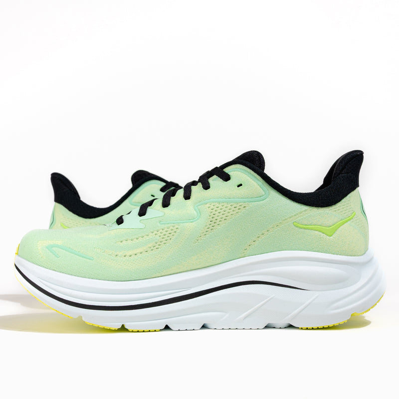 Men's HOKA Clifton 10 Lightweight Running Shoe in Mint Fluorite/Luna Moth