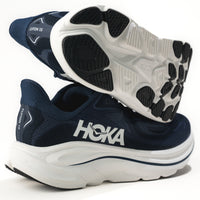 Men's HOKA Clifton 10 Lightweight Running Shoe in Navy/White