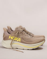 Men’s HOKA Clifton 10 – Raw Linen / Stone Lightweight Trainer