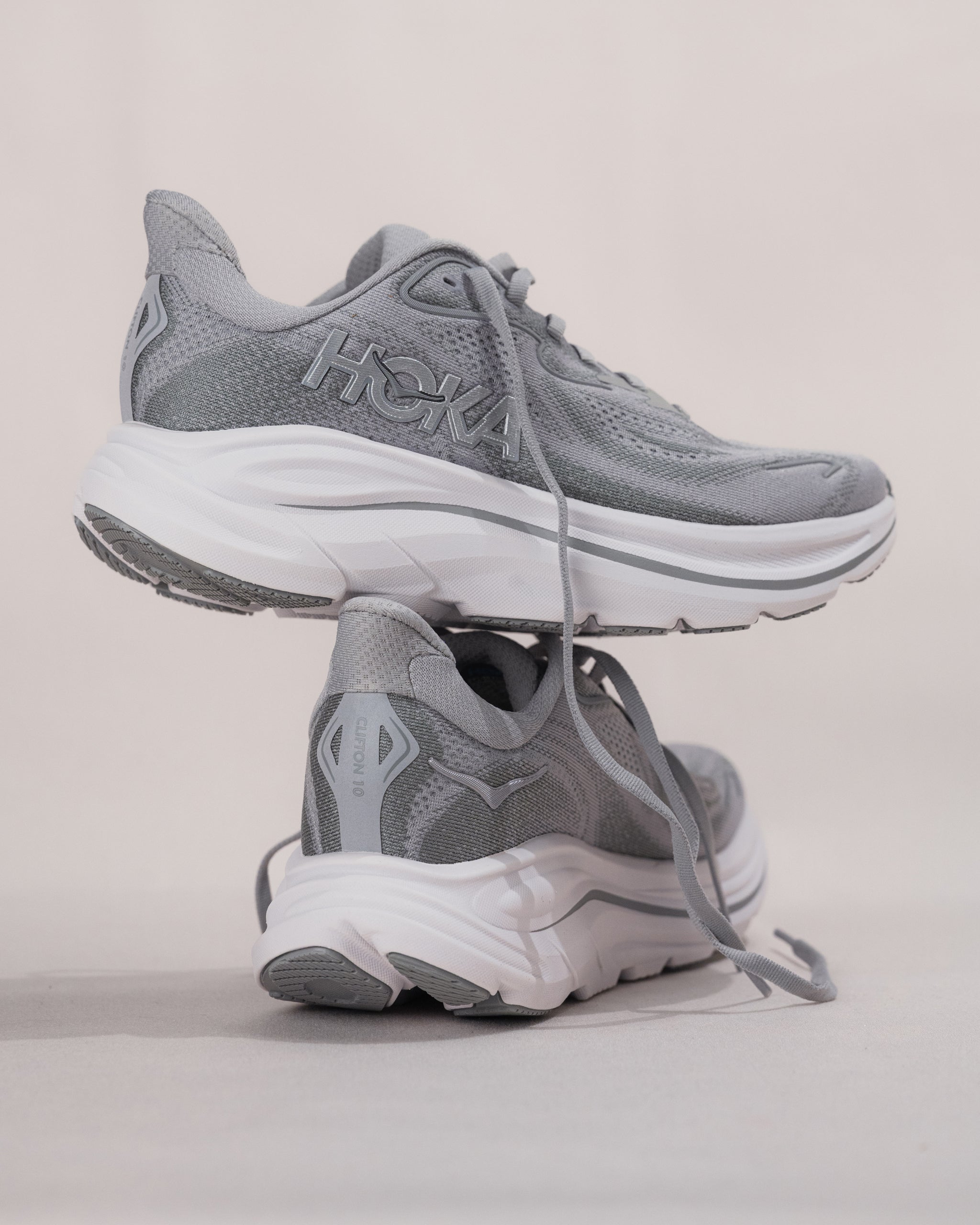 Women's HOKA Clifton 10 in Stellar Grey - Lightweight Running Shoe