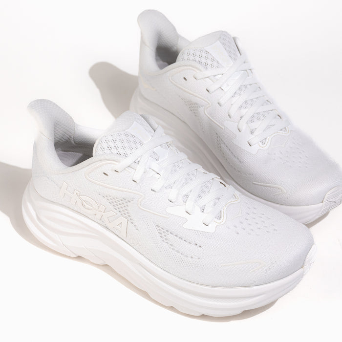 Women's HOKA Clifton 10 Lightweight Running Shoe in White