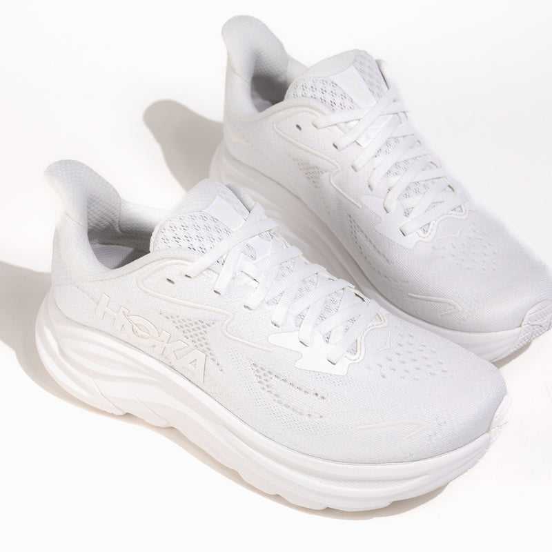 Women's HOKA Clifton 10 Lightweight Running Shoe in White