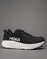 Men’s HOKA Arahi 8 – Black / White Lightweight Stability Trainer