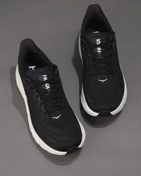 Men’s HOKA Arahi 8 – Black / White Lightweight Stability Trainer