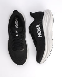 Women's HOKA Clifton 11 Running Shoe – Balanced Cushion Neutral Road Running in Black / White