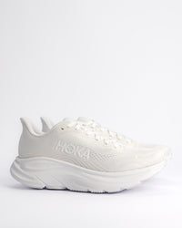 Women's HOKA Clifton 11 Running Shoe – Balanced Cushion Neutral Road Running in All White