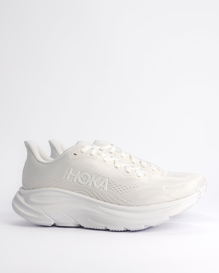 Women's HOKA Clifton 11 Running Shoe – Balanced Cushion Neutral Road Running in All White
