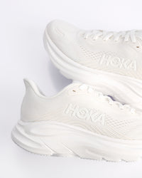 Women's HOKA Clifton 11 Running Shoe – Balanced Cushion Neutral Road Running in All White