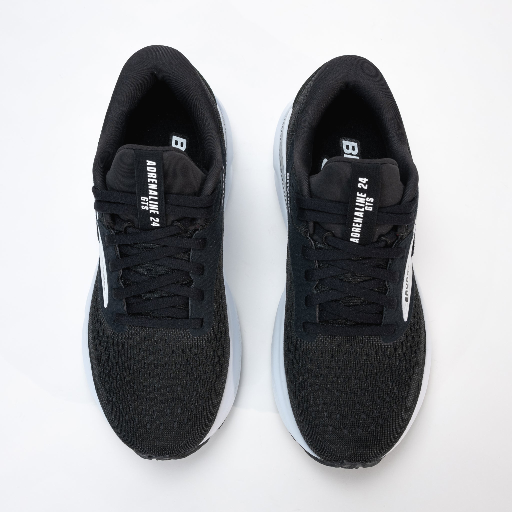 WOMEN'S BROOKS ADRENALINE GTS 24 RUNNING SNEAKER - BLACK / WHITE