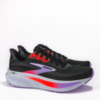 Women’s Brooks Ghost 17 Road‑Running Shoe in Black/Purple/Coral