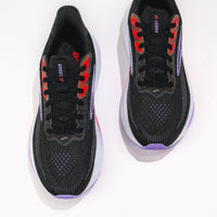 Women’s Brooks Ghost 17 Road‑Running Shoe in Black/Purple/Coral
