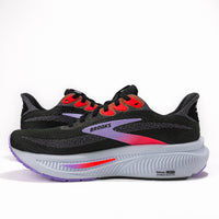 Women’s Brooks Ghost 17 Road‑Running Shoe in Black/Purple/Coral