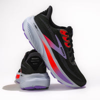 Women’s Brooks Ghost 17 Road‑Running Shoe in Black/Purple/Coral