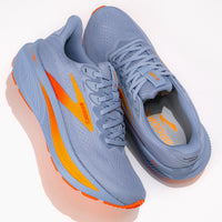 Women’s Brooks Ghost 17 Road‑Running Shoe in Blue Heron/White/Orange