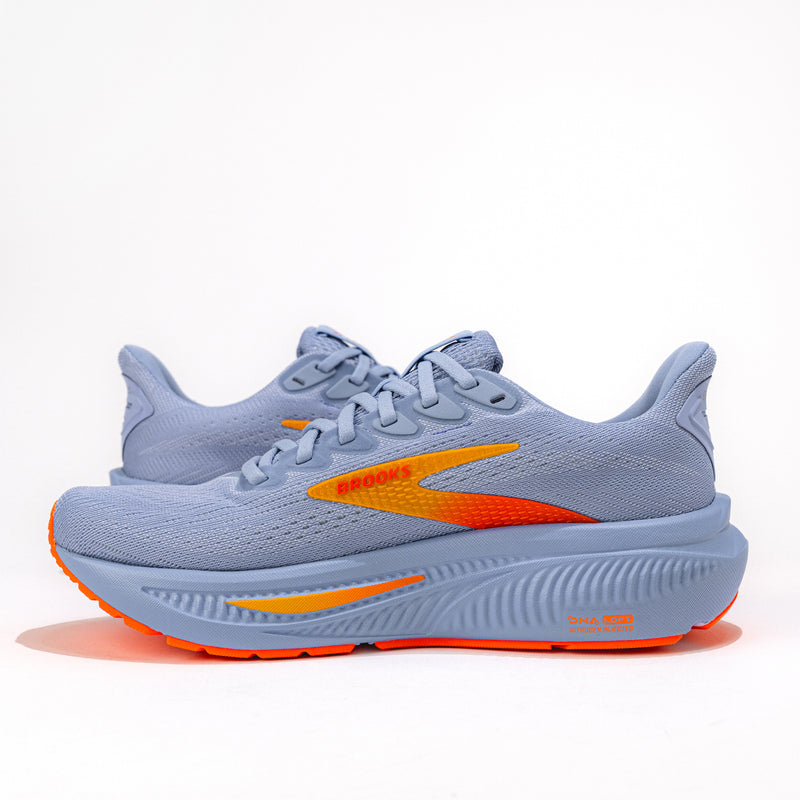 Women’s Brooks Ghost 17 Road‑Running Shoe in Blue Heron/White/Orange