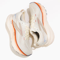 Women's Brooks Glycerin 22 Road-Running Shoe in Coconut/Chateau Grey