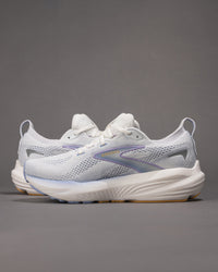 Women's Brooks Glycerin 22 Road-Running Shoe in White/Blue Heron/Apricot