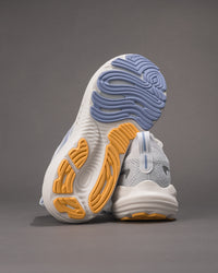 Women's Brooks Glycerin 22 Road-Running Shoe in White/Blue Heron/Apricot