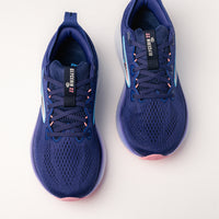 Women's Brooks Glycerin 22 Road-Running Shoe in Blue Ribbon/Peacoat/Dianthus