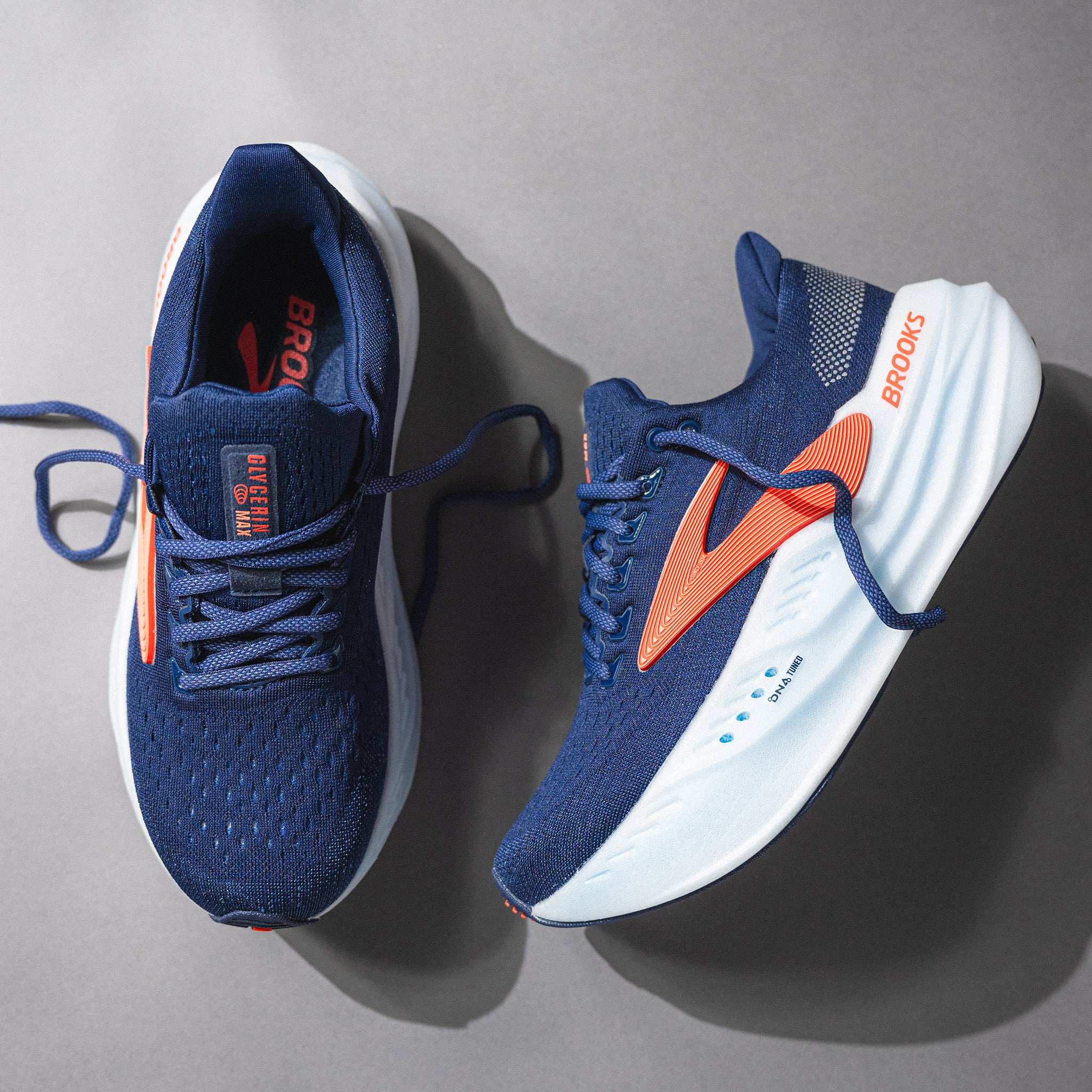 Women's Brooks Glycerin Max Running Shoe Peacoat/Blue Ribbon/Hot