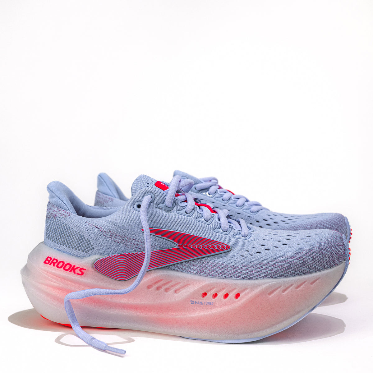 Women's Brooks Running Glycerin Max Shoe in Blue Heron/Pink