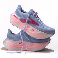 Women's Brooks Running Glycerin Max Shoe in Blue Heron/Pink