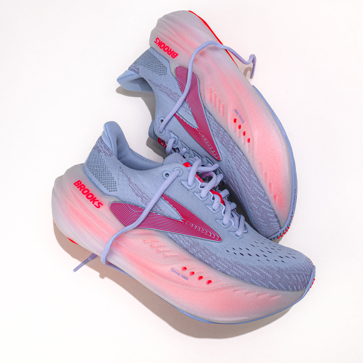 Women's Brooks Running Glycerin Max Shoe in Blue Heron/Pink