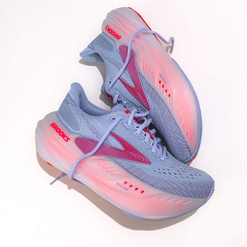 Women's Brooks Running Glycerin Max Shoe in Blue Heron/Pink