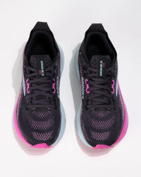 Top-down view of Brooks Adrenaline GTS 25 showing padded collar and engineered mesh lacing system