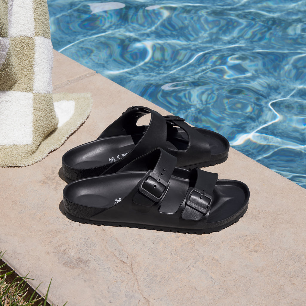 Birkenstock Black Arizona EVA Two-Strap Sandals Arizona Essentials EVA in Color Black | BIRKENSTOCK US main image 4