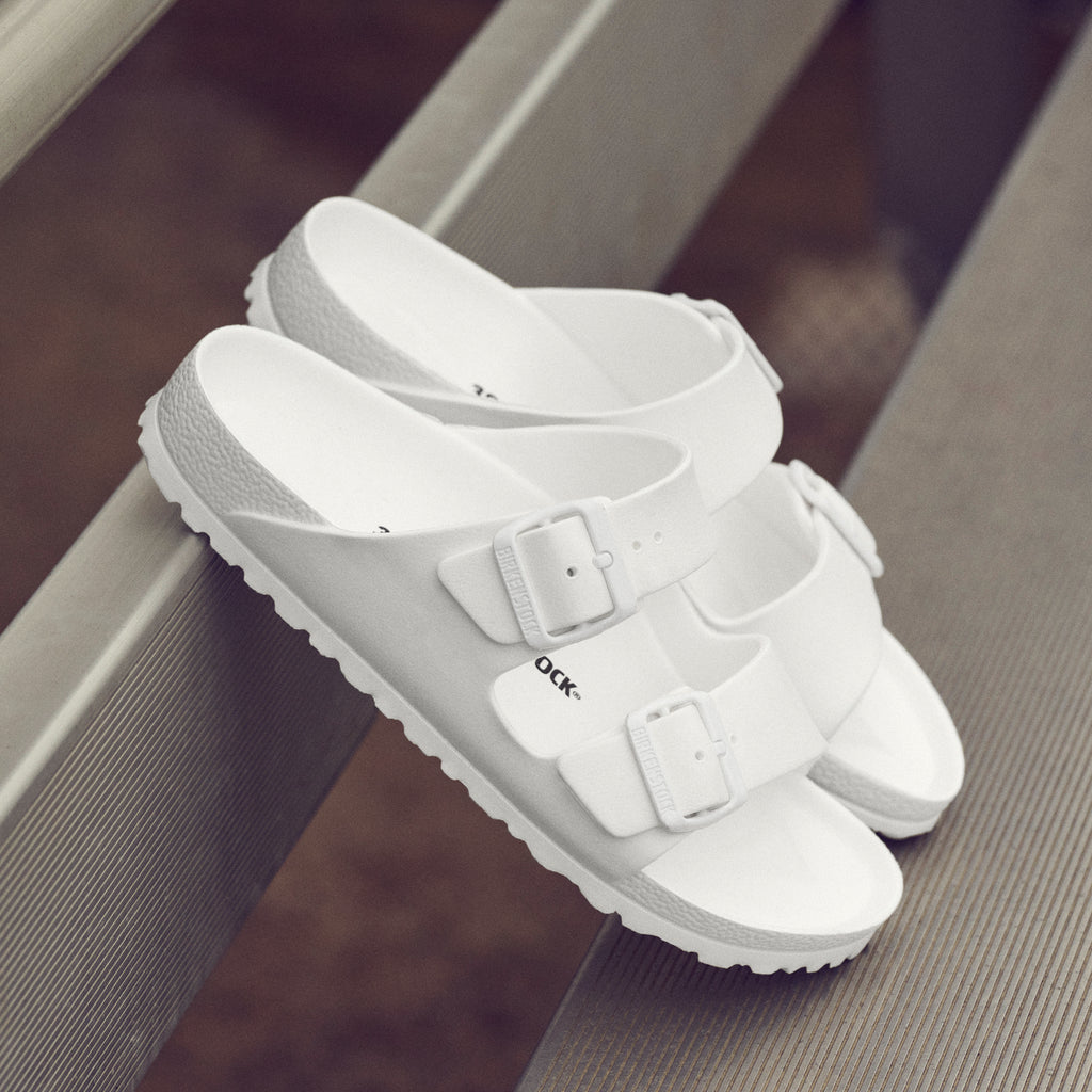 Birkenstock Arizona EVA Sandal in White – Plaza Shoe Store display picture 1