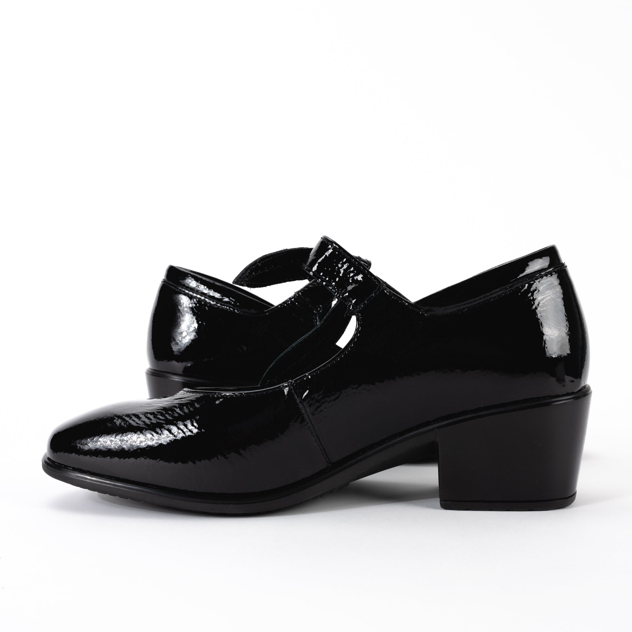 WOMEN'S NOBILITY MARY JANE - BLACK - PATENT LEATHER – Plaza