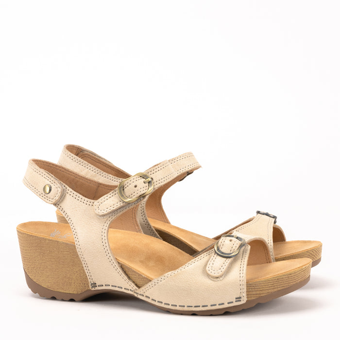 TRICIA - LINEN - LEATHER