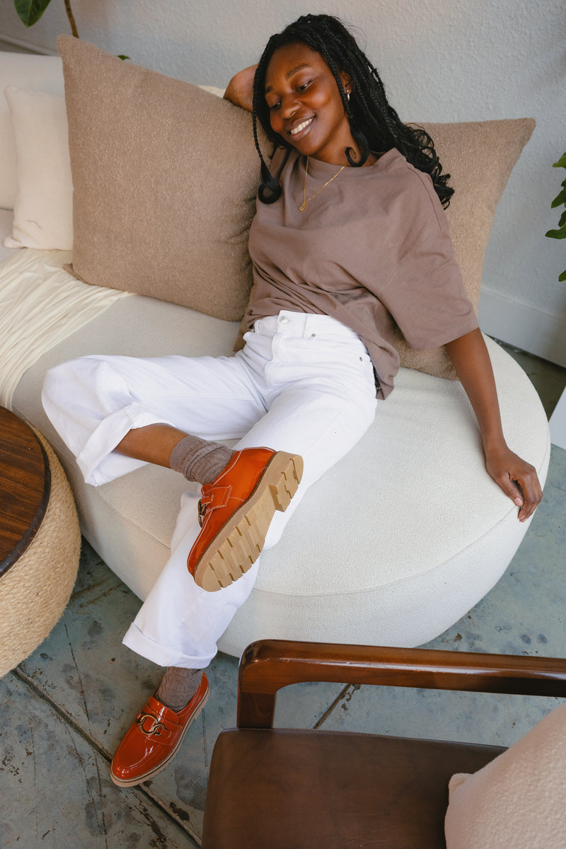 FREMONT - BURNT ORANGE - PATENT