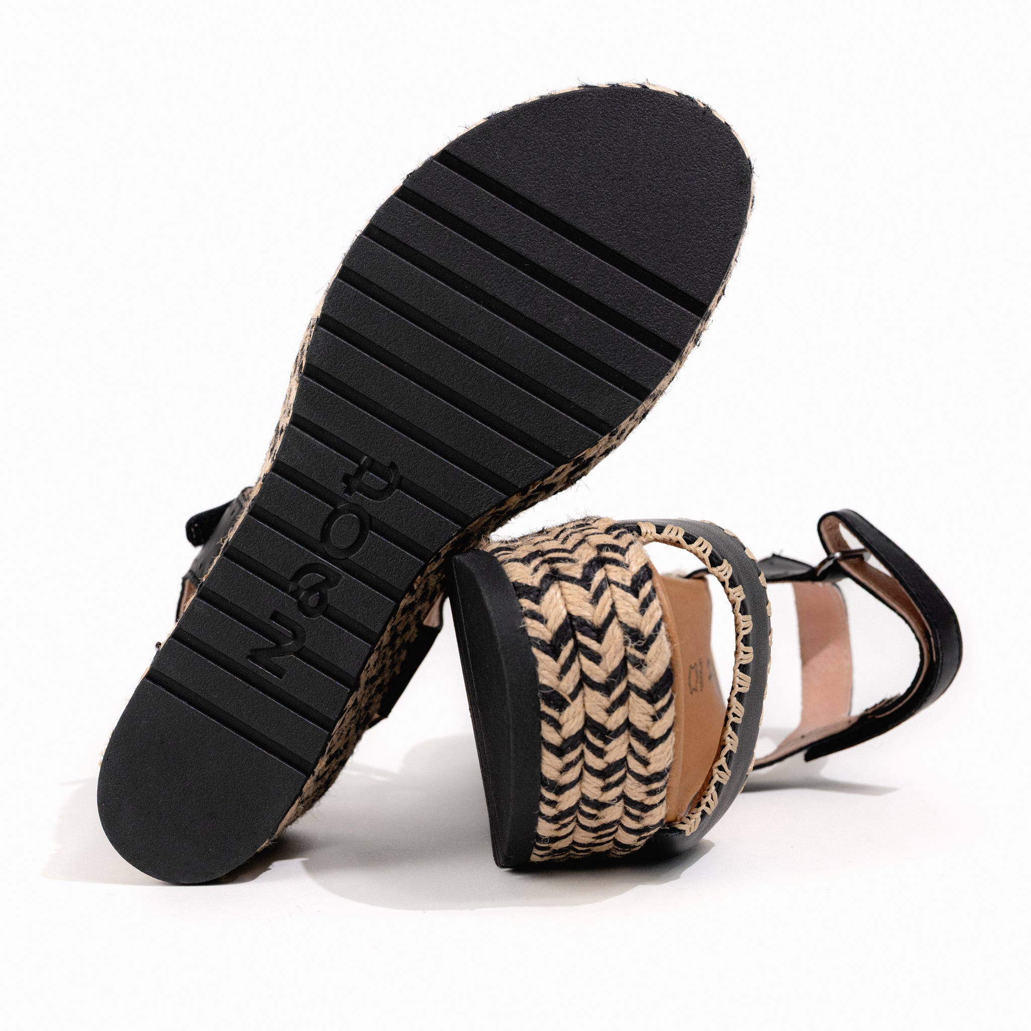 Women's Naot Blanes Wedge Sandal in Jet Leather – Plaza Shoe Store
