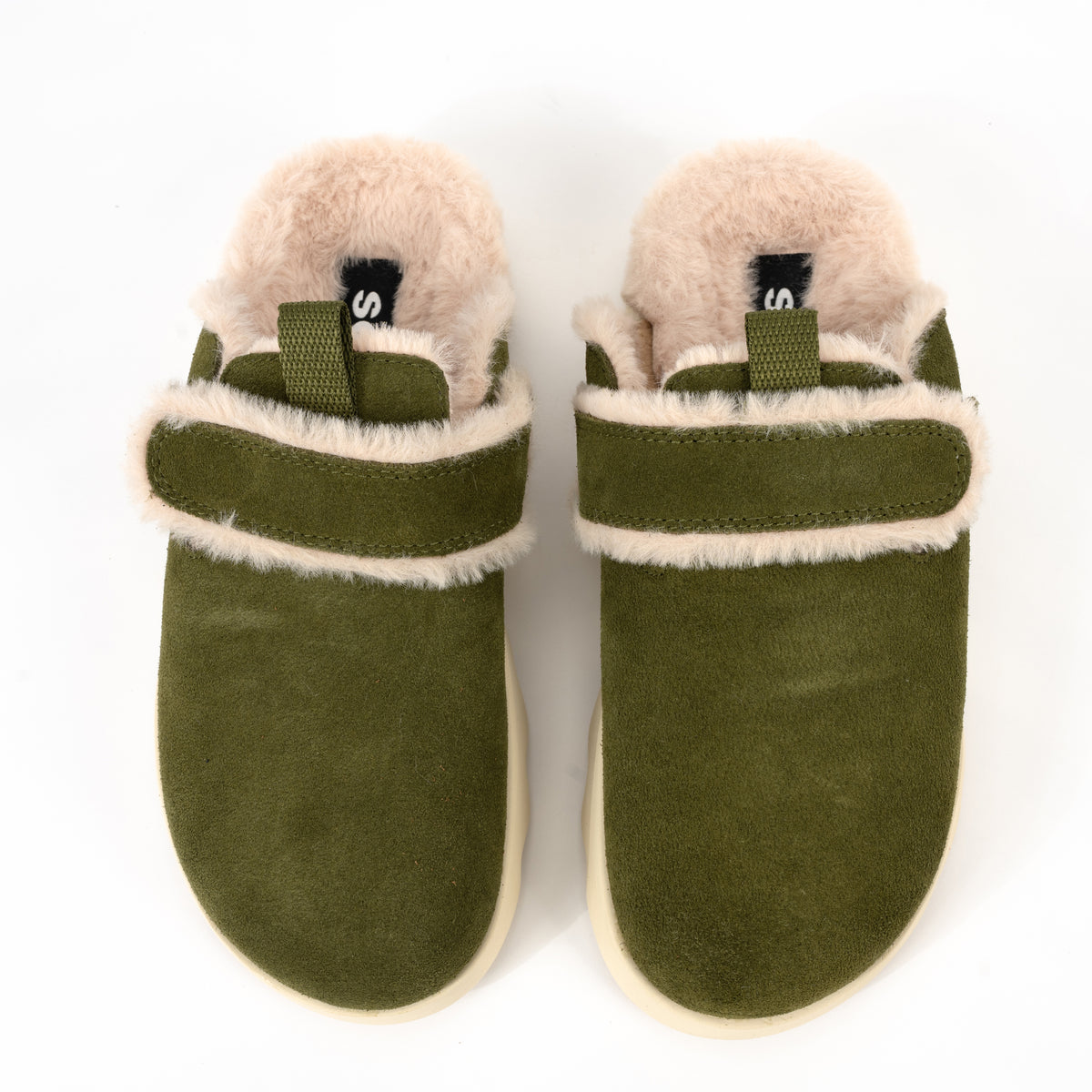 VIIBE CLOG SUEDE COZY - UTILITY GREEN - SUEDE