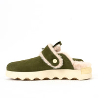 VIIBE CLOG SUEDE COZY - UTILITY GREEN - SUEDE